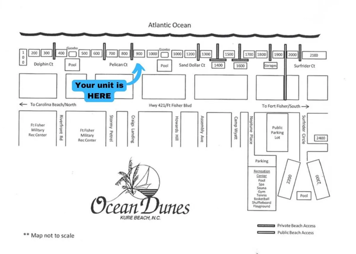 A wide exterior view showcasing the Atlantic Ocean, multiple pool areas, and the proximity of the vacation units to family-friendly amenities. The image exudes a lively, vacation-like mood, with visible spaces where families can gather, swim, and play together by the water.